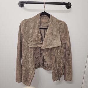 Women's Taupe Teddy Jacket